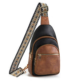 Wholesalesir - Retro Multi Layered Shoulder Bag: Brown / One Size