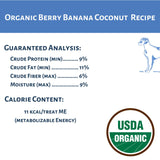 Dog Mamma's LLC - Organic Berry Banana Coconut Recipe - Gourmet Dog Treats