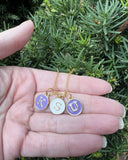 Baubles by B - Purple White KSU Kansas State University Charm Necklace Cats