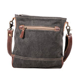 Grey Print Shoulder Bag