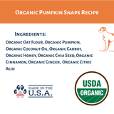 Dog Mamma's LLC - Organic Pumpkin Snaps Recipe - Gourmet Dog Treats