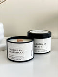 Wood Wick Candle 4 oz - Black / Lavender Sage