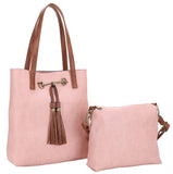 Liz Soto Handbags - Jane 3272 two in one tote: Black / Vegan leather / Two in one tote