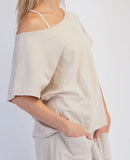 Cotton Sand Short Sleeve Tee