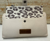 Cream With Leopard Coin Purse Wallet Wrangler