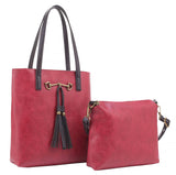 Liz Soto Handbags - Jane 3272 two in one tote: Indigo / Vegan leather / Two in one tote