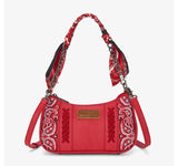 Wrangler Desert Paisley Red-Pink- Blue Shoulder Bag