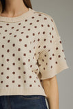 Polka Dot Sweater Top