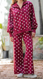 Mineral Washed Polka Dot Lounge Pants
