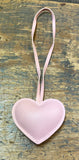 Valentine's Leather Heart Bag Charm