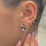 Nikki Smith Designs - Corinne Silver Hoops
