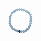 Icy Blue Beaded Bracelet