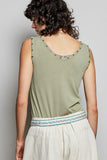 Olive Studded Tank