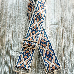 "Brown Flair" - Crossbody Guitar Strap