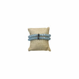 Icy Blue Beaded Bracelet