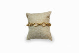 Oval Gold Chain Bracelet
