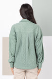 Sage Cable Knit  Shacket Jacket