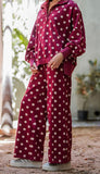 Mineral Washed Polka Dot Lounge Pants