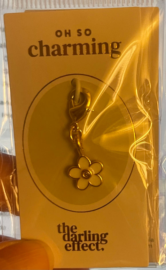 White Flower Charm
