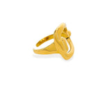 Water Resistant Gold Plated Adjustable Buckle Ring