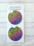 Car Coasters - 2.75" Genuine Leather
