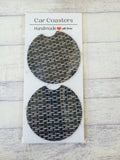 Car Coasters - 2.75" Genuine Leather