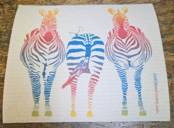 Swedish dishcloth Zebras