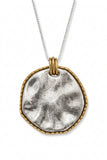 Reversible Mixed Metal Pendant Necklace