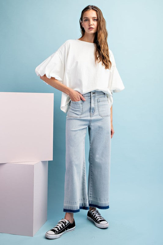 Washed Denim Jeans