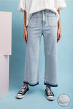 Denim Cropped Pants