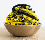 Roll-On® Game Day Bracelet Black & Yellow