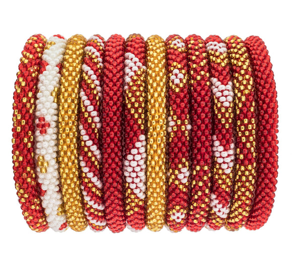 Aid Through Trade - Roll-On® Bracelet Red and Gold