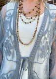 Lace Grey-Blue Cardigan