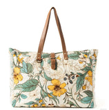 Lovely Florals Weekender Bag In Light Green