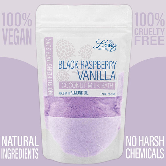Luxurious Bath and Body - Bath Soak | Coconut Milk | Black Raspberry Vanilla
