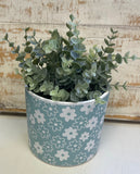 Light Mint Flower Pot