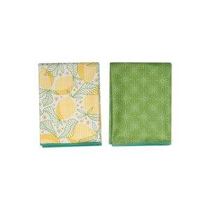 Double Duty (set of 2) reversible -  Lemon Sparkle: Yellow