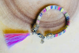 Pink Tassel Brecelet