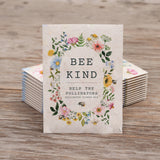 Bentley Seed Co. - Bee Kind Help Pollinators Kraft Bee - Flower Mix Seed Packets