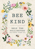 Bentley Seed Co. - Bee Kind Help Pollinators Kraft Bee - Flower Mix Seed Packets