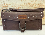 Brown Stud Wallet Wrangler