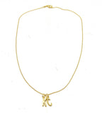 Gold KC Kansas City Hometown Necklace Chiefs Game Day