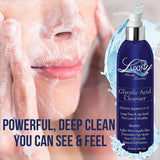Luxiny Products - Luxurious Bath and Body - Face Wash |with Natural Glycolic Acid | Aloe | Exfoliating