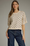 Polka Dot Sweater Top