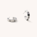 Nikki Smith Designs - Corinne Silver Hoops