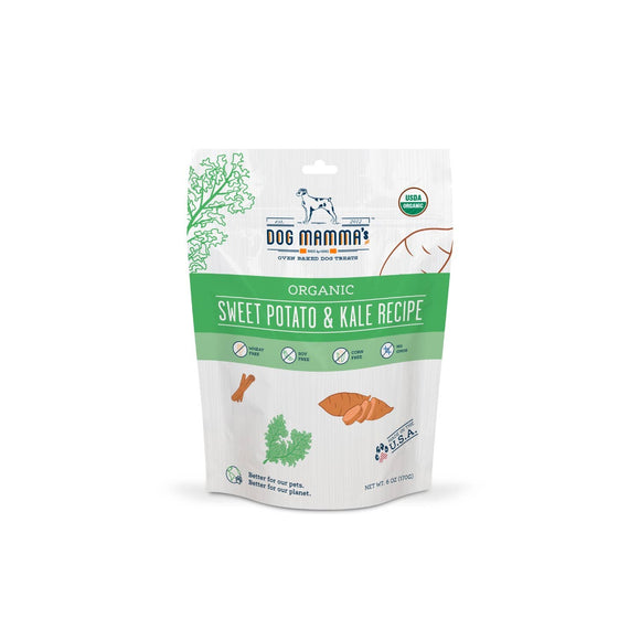Dog Mamma's LLC - Organic Sweet Potato & Kale Recipe - Gourmet Dog Treats