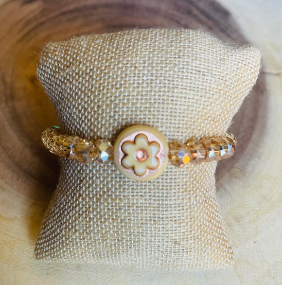 Champagne Flower Bracelet