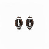 Sparkly Football Earrings