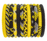 Roll-On® Game Day Bracelet Black & Yellow