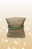 Sparkly Green Beaded Bracelet
